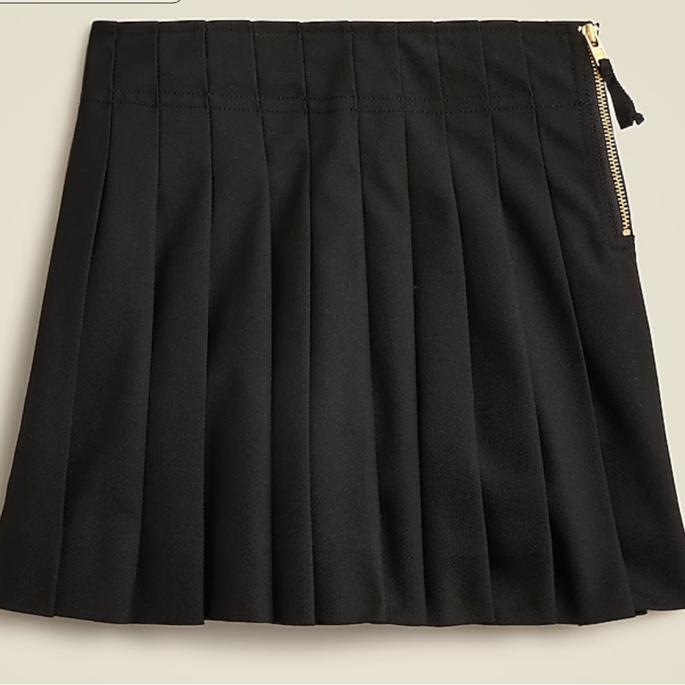 Black Pleated Skirt
